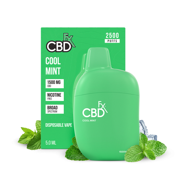 cbdfx photo render product vape disposable fp purple cool mint 